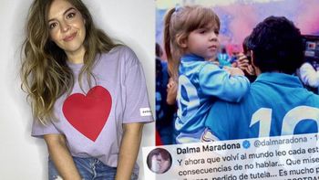 Tras la operación de Diego Maradona, Dalma mostró su furia por las especulaciones sobre el futuro del ex jugador