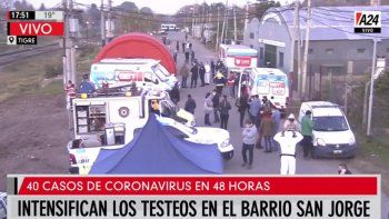 Intensifican los testeos en el barrio San Jorge: se confirmaron 40 casos positivos en las últimas 48 horas