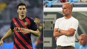Pep Guardiola elogió a Julián Álvarez. Pep Guardiola elogió a Julián Álvarez.