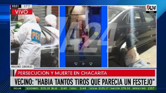 Video: así fue la balacera entre ladrones y policías en la persecución en Chacarita