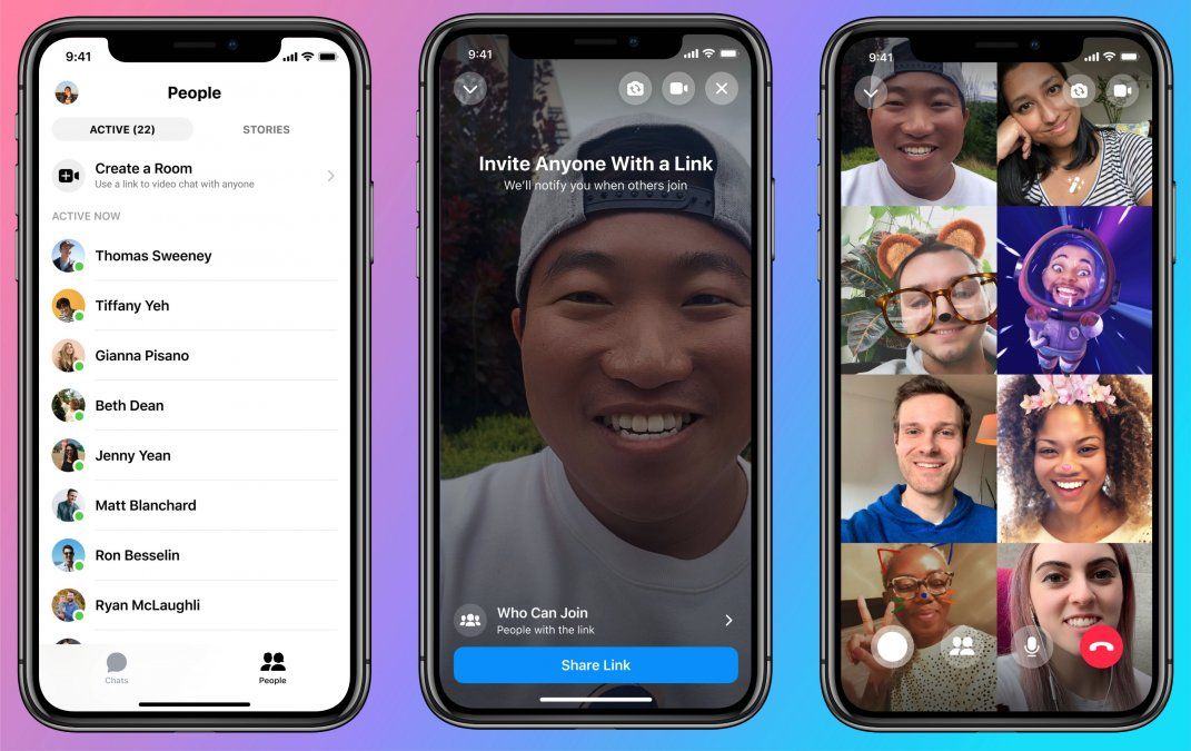 Facebook lanzó su propio servicio para competir con el éxito del Zoom
