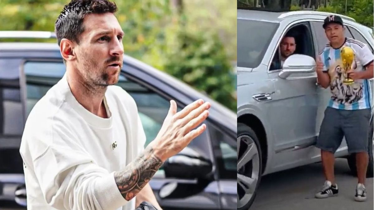 Se supo cuánto cuesta el lujoso auto en el que Lionel Messi y su familia se  trasladan en Miami