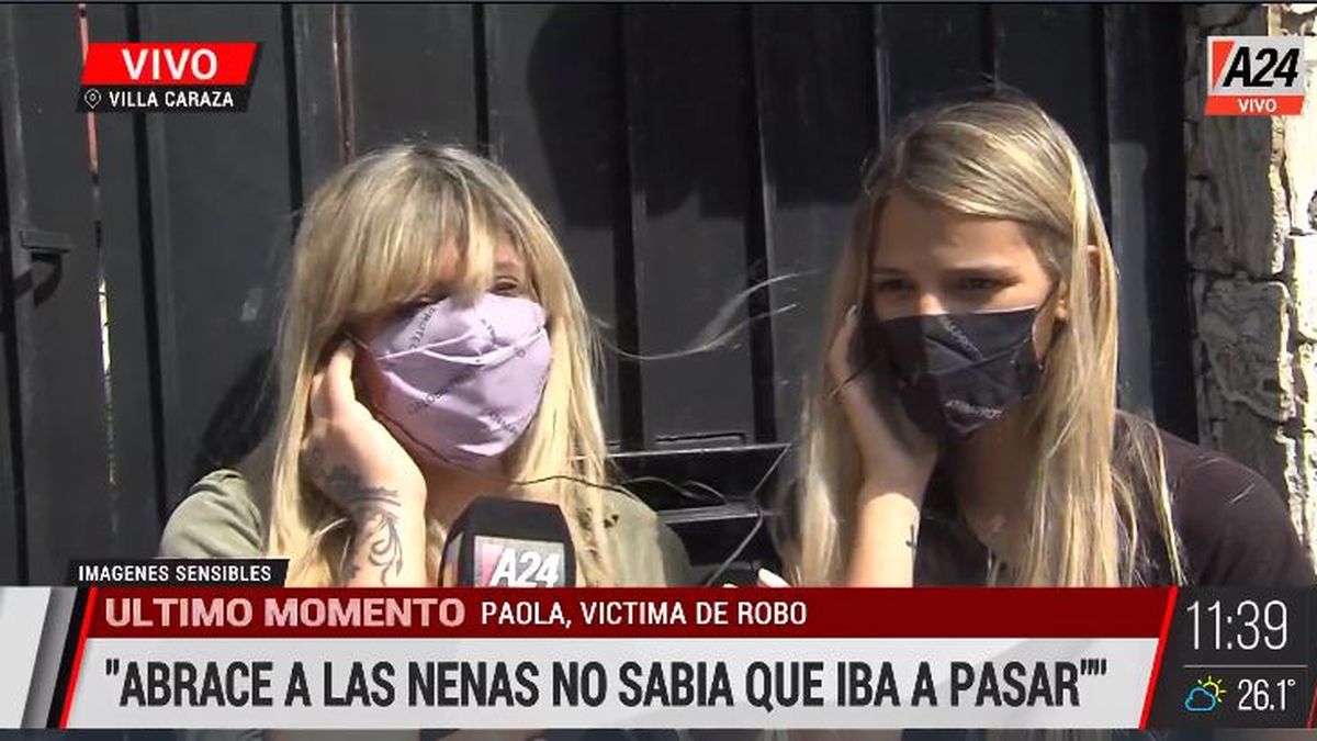 Villa Caraza: hablaron las víctimas del violento robo a un jugador de Vélez y su familia. (Captura de Tv)