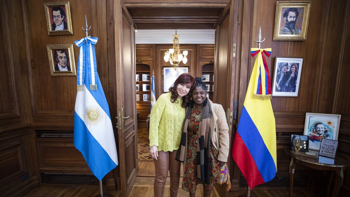 Cristina Kirchner se reunió con la vicepresidenta electa de Colombia. (@CFKArgentina)