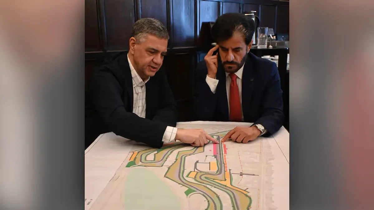 Jorge Macri y Mohammed Ben Sulayem.