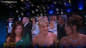 la reaccion de yanina latorre cuando dieron a conocer la definicion de su terna en los premios martin fierro 2023