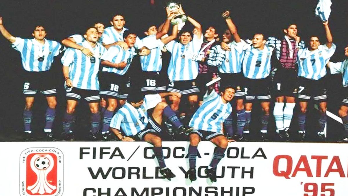 Quando a Argentina foi campeã mundial no Qatar: o título sub-20 de 1995