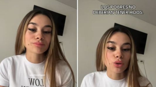 Polémica por una tiktoker que afirma que los pobres no deben tener hijos: Cerramos las piernitas