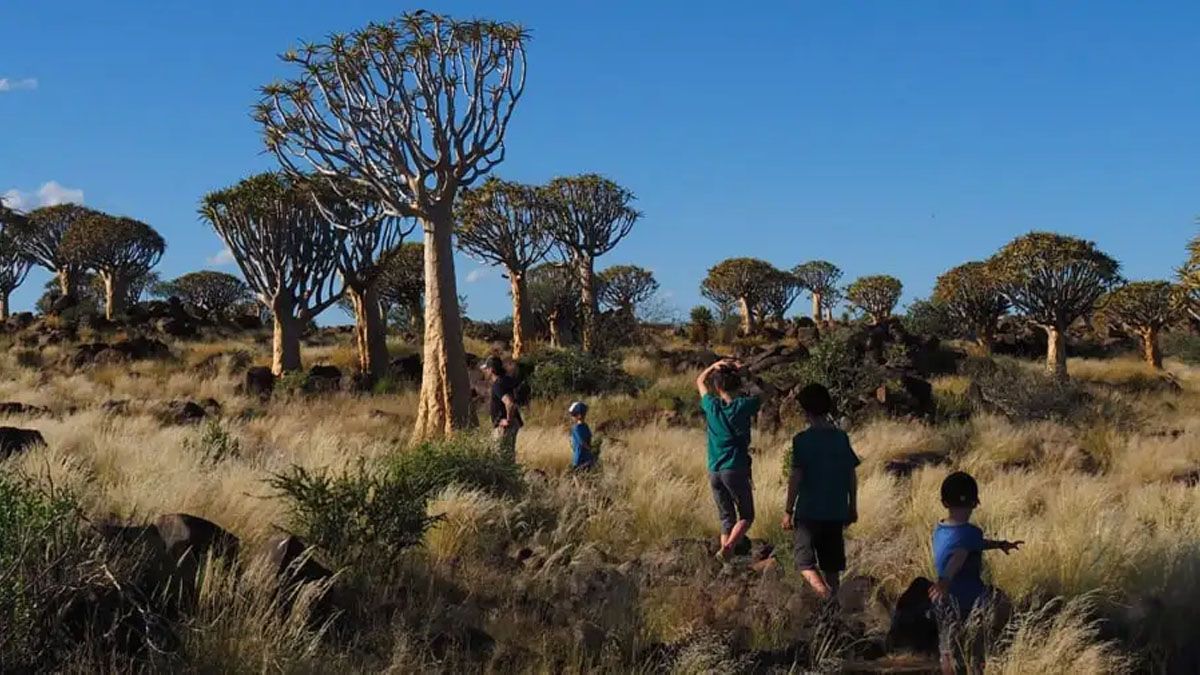 Por la pandemia se demoró dos años el viaje, que comenzó en África (Cuenta de Instagram de la familia)  