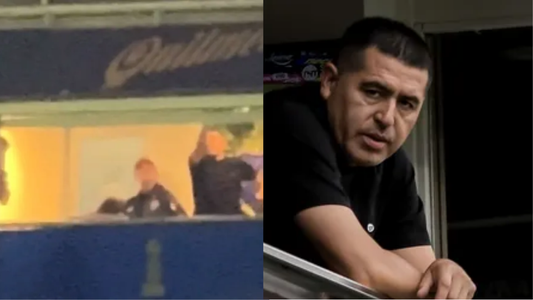 Los gestos de Riquelme en el palco tras el empate de Boca con San Lorenzo que no pasaron desapercibidos