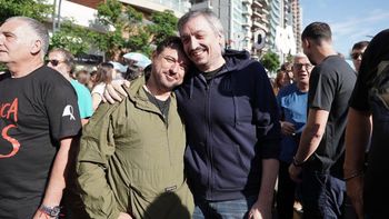 Máximo Kirchner y Juan Grabois. Máximo Kirchner y Juan Grabois.