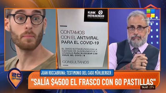 Juan Roccabruna, recepcionista de la clínica Mühlberger: Cobraba 4.500 pesos el frasco con 60 pastillas para el COVID-19