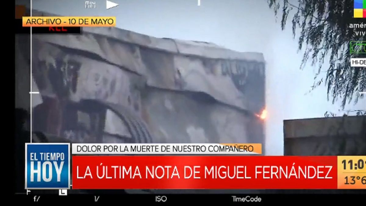 Dolor en América por la muerte del camarógrafo Miguel Fernández