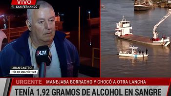 El desgarrador testimonio del tío de uno de los fallecidos en el choque entre una lancha y un bote El desgarrador testimonio del tío de uno de los fallecidos en el choque entre una lancha y un bote