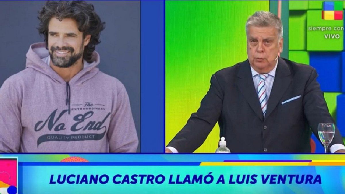Luciano Castro llamó a Luis Ventura y se refirió a los rumores de su relación con Amalia Fortabat.
