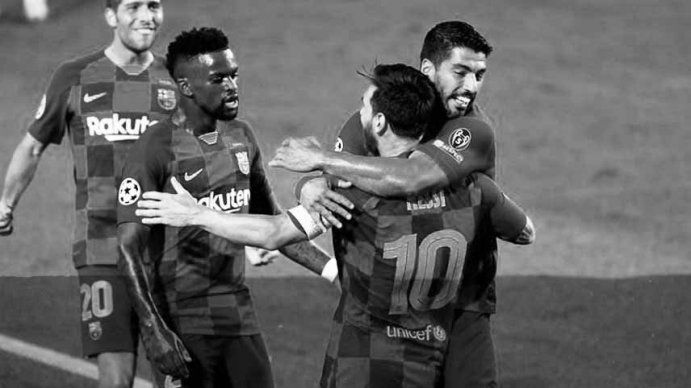 Messi y 45 minutos furiosos ante Nápoli: golazo, gol (mal) anulado, penal y susto por la patada recibida