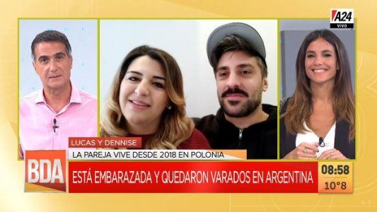 Dos argentinos que viven en Polonia se quedaron varados en la Argentina