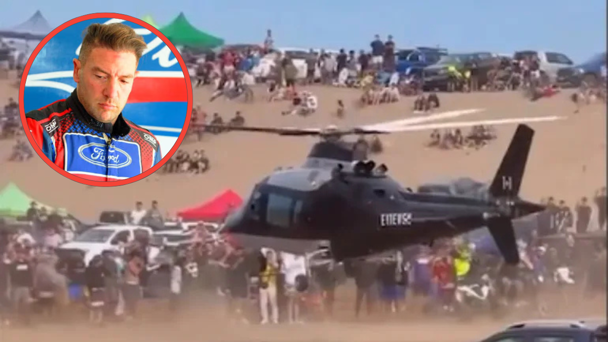 Quién es el piloto que aterrizó un helicóptero entre la gente en una playa de Pinamar