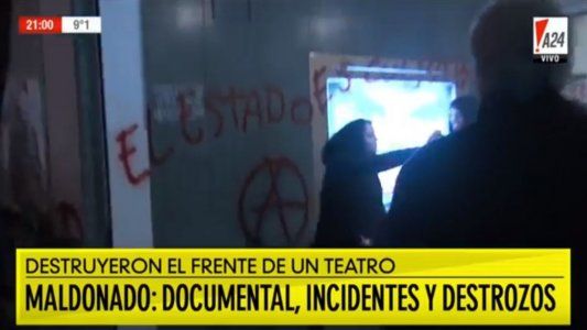 Debut conflictivo: incidentes en el estreno del documental sobre Santiago Maldonado