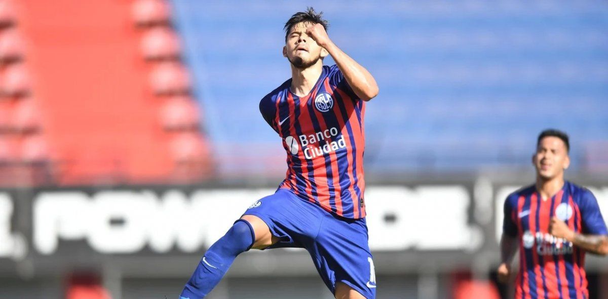 Romero festeja el único gol del partido.