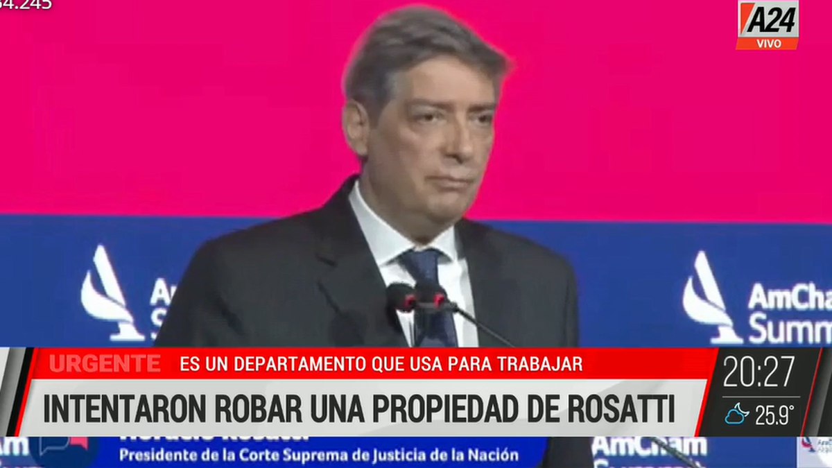 Intentaron robar una propiedad de Horasio Rossati. (Foto: captura A24)