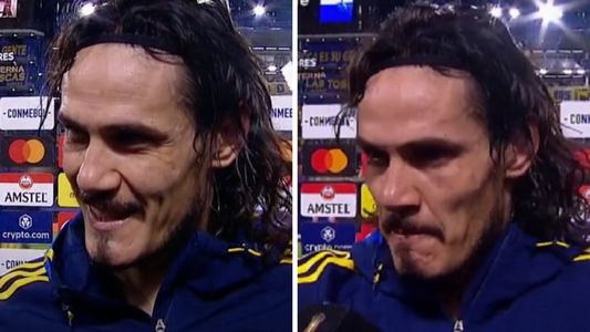 La pregunta de un periodista que hizo enojar a Edinson Cavani tras el empate con Palmeiras
