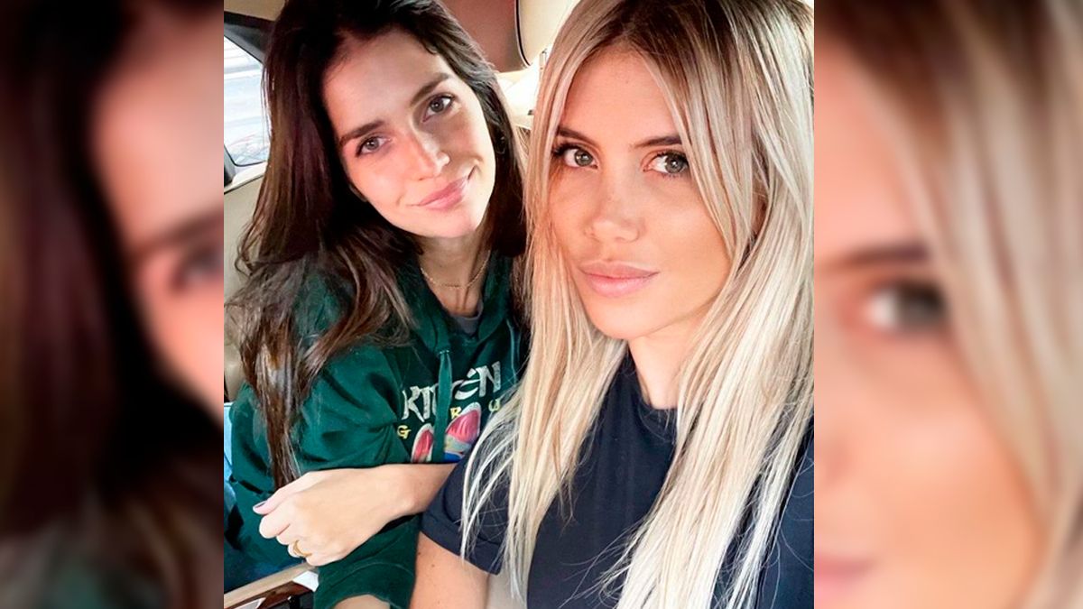 En las redes. Wanda Nara y Zaira se reencontraron en París