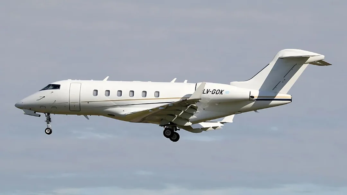Bombardier Challenger 300 LV-GOK (Foto: Redes Sociales)