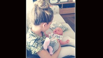 Rocío Guirao Díaz junto a Roma: su primera foto en casa