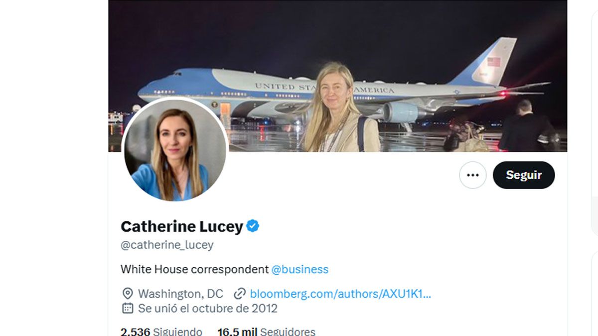 La periodista insultada por Trump es corresponsal acreditada en la Casa Blanca. (Foto: Cuenta de X de la periodista de Bloomberg)