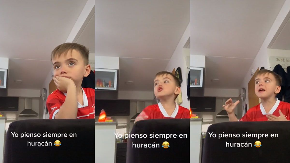Un nene se enfureció porque no pudo ir a la cancha a ver a Huracán