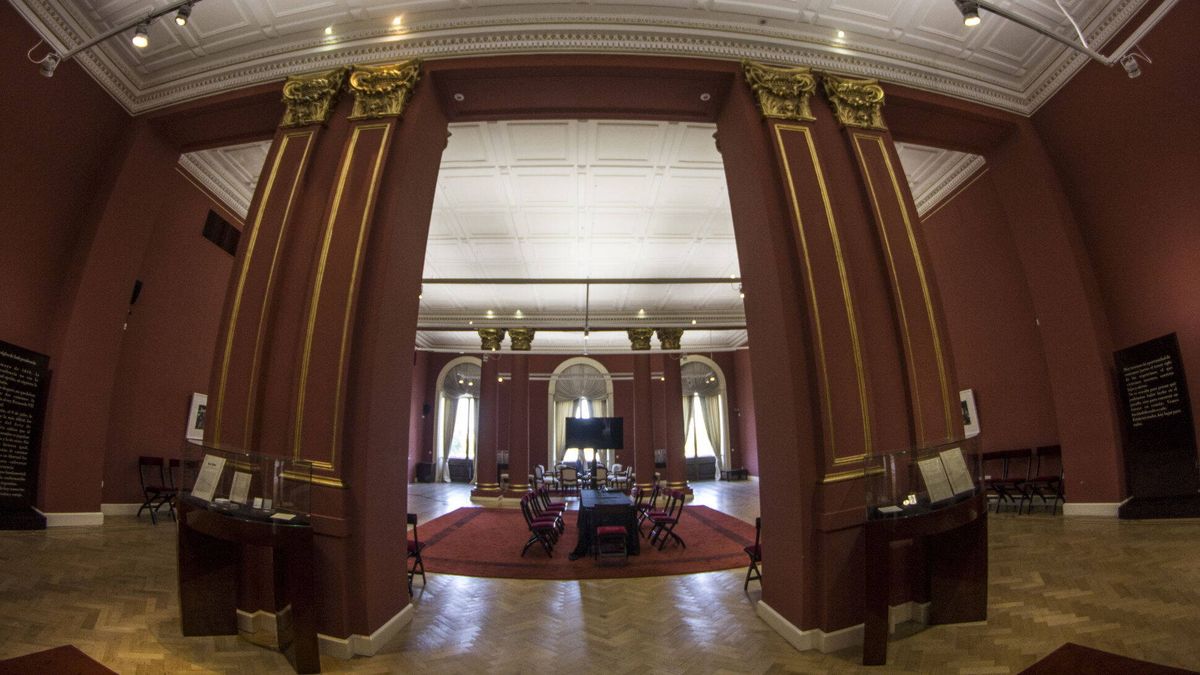 El 2 de abril el Gobierno también le cambia el nombre a otro espacio emblemático del kirchnerismo: el Salón de los Pueblos Originarios de la Casa Rosada. Foto: Presidencia. 