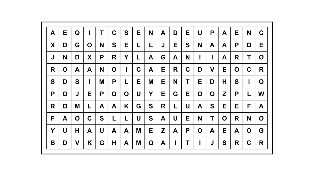 Encontrá la frase escondida en una sopa de letras con una cita célebre oculta