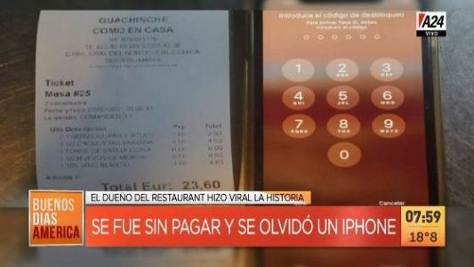 Se fueron sin pagar y se olvidaron el celular, ¿será que el karma existe?