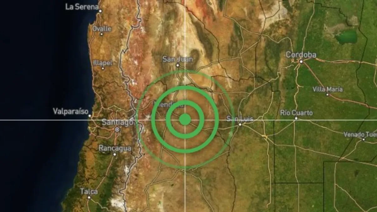 Un sismo de magnitud de 5.2 en la escala de Richter y a 14 kilómetros de profundidad azotó la provincia de Mendoza