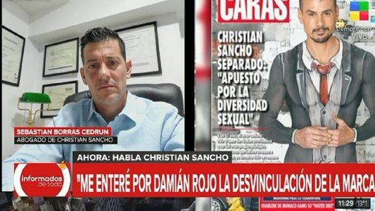 El abogado de Christian Sancho explicó la situación con la marca de ropa interior en medio de la polémica
