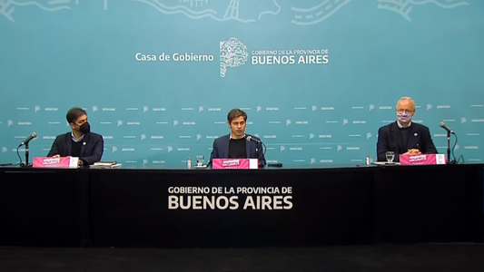 Axel Kicillof anunció la vacunación libre para mayores de 45 años