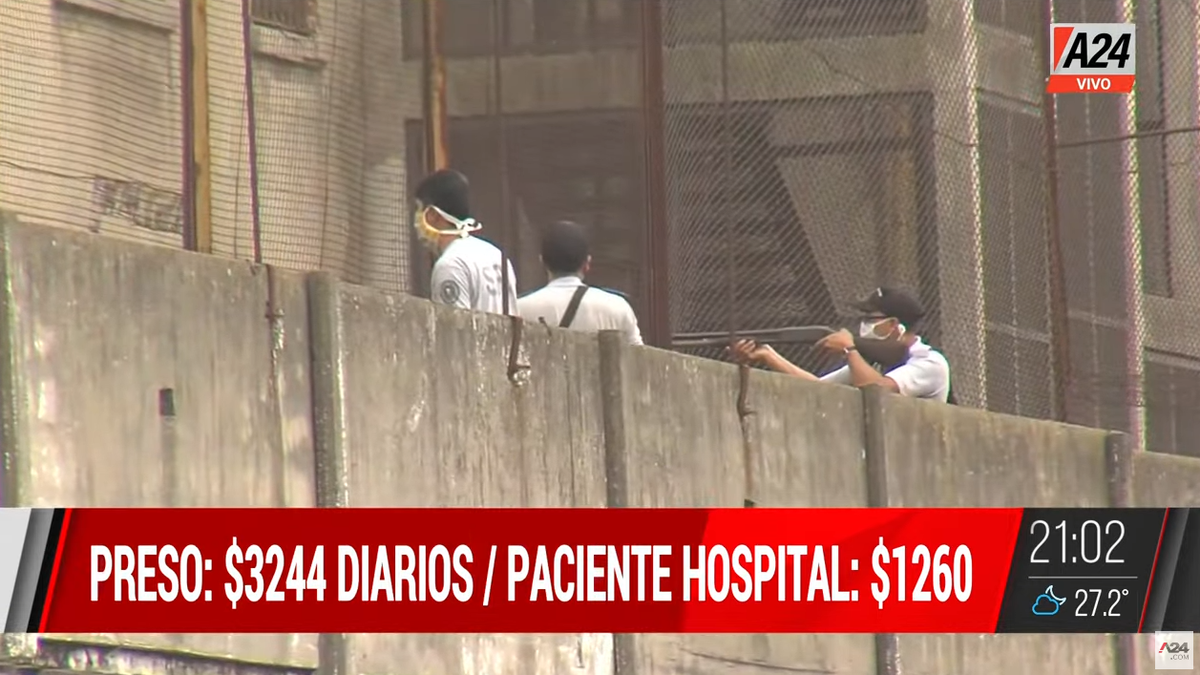La Cruel Verdad: se gasta más en comida para presos que para pacientes enfermos. (Captura)