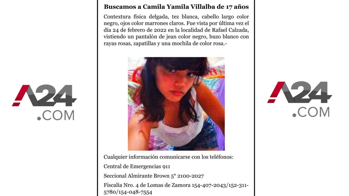 búsqueda de una joven de 17 años que no aparece hace 10 días en Rafael Calzada