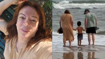Lizy Tagliani llevó por primera vez a su hijo Tati al mar: el video más emocionante