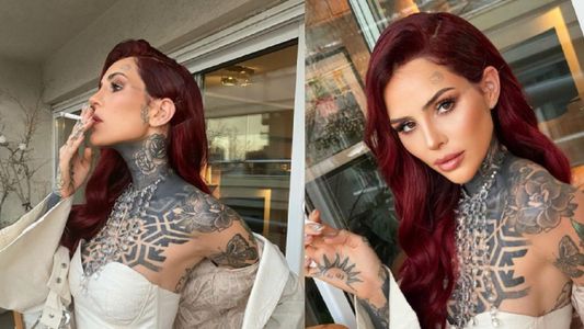 La foto de Candelaria Tinelli al borde de la censura