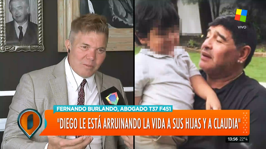 Fernando Burlando también le pegó a Diego Maradona