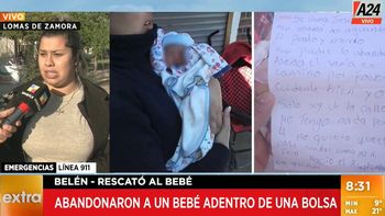 Video | Abandonaron a un bebé de 10 días debajo de un auto con una nota: Soy de la calle y no tengo nada
