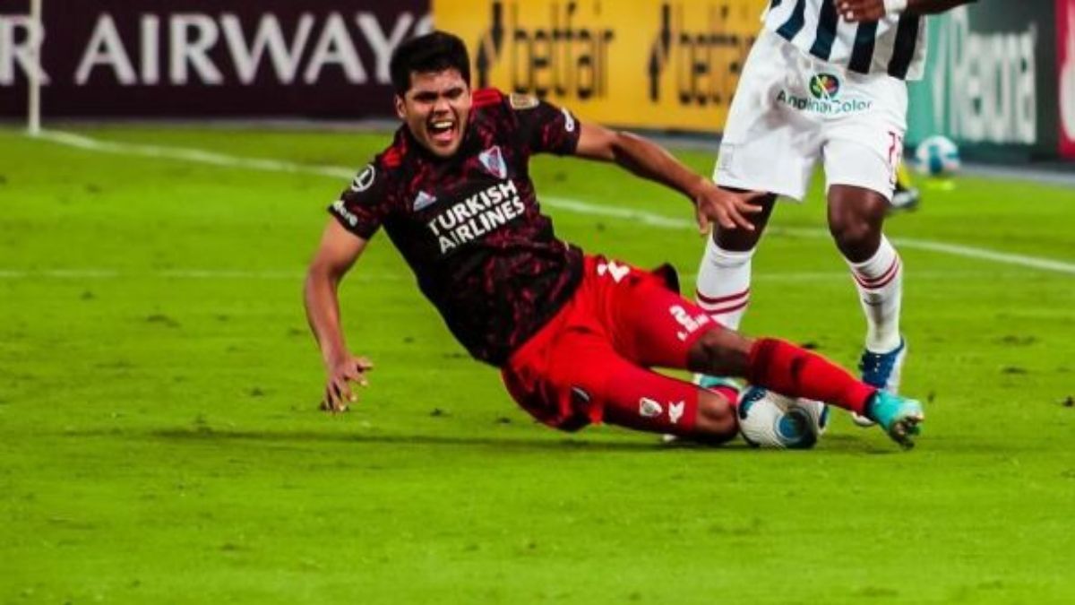 Rojas el día de la lesión contra Alianza.