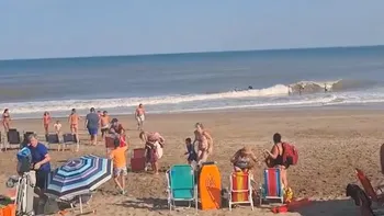 El relato de un guardavidas sobre la ola gigante: Cuando vuelve se lleva a toda la playa y se empiezan...