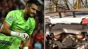 Sergio Chiquito Romero sufrió un fuerte accidente con su auto en Inglaterra