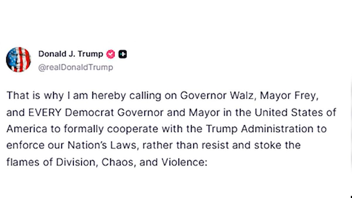 El presidente Trump respaldó al accionar del ICE y acusa al partido demócrata de alentar a radicalizados de izquierda. (foto: Cuentra de Truth de Trump)
