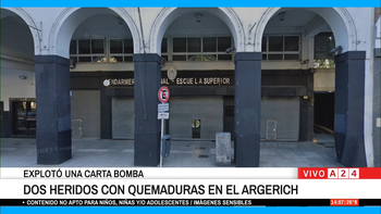 Explotó una carta bomba en la Escuela Superior de Gendarmería y hay cuatro oficiales heridos
