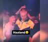 El video de Erling Haaland descontrolado en un boliche con los hinchas de Borussia Dortmund