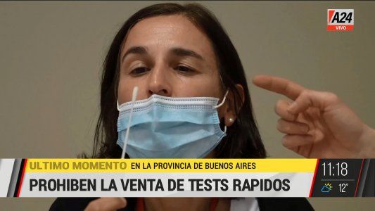 La Provincia prohibió la venta de los test rápidos del ANMAT
